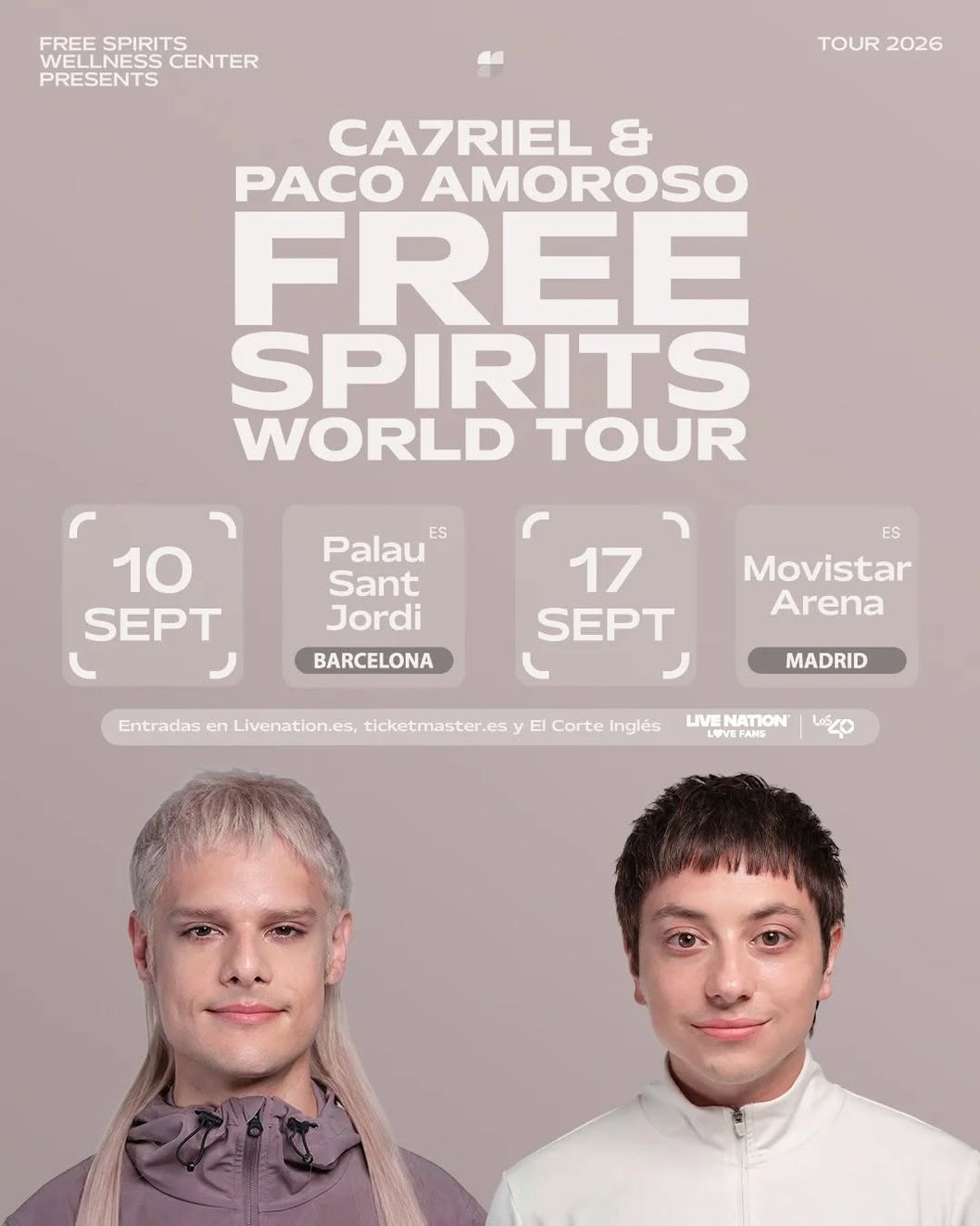 Cartel de CA7RIEL & Paco Amoroso